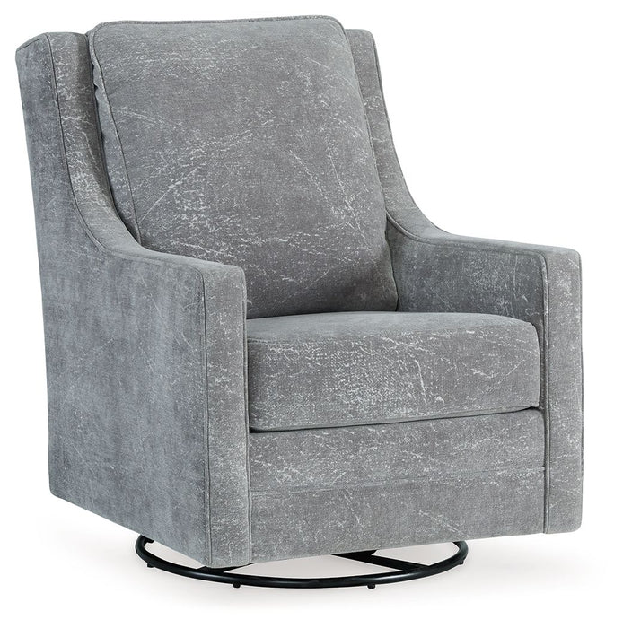 Kambria - Ash - Swivel Glider Accent Chair