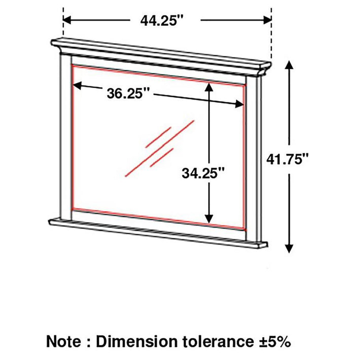 Franco - Rectangular Mirror