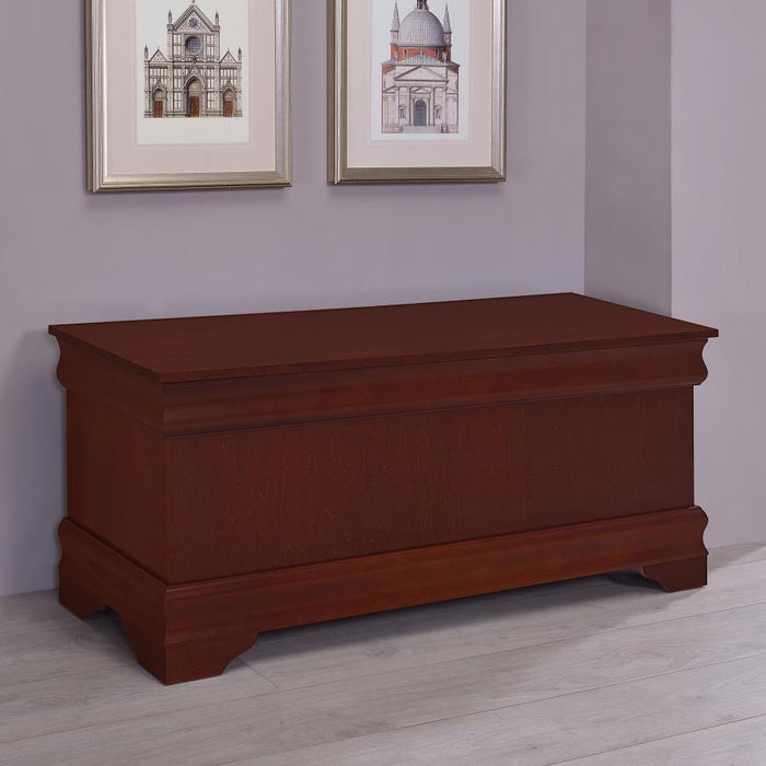 Louis Philippe - Rectangular Cedar Chest Warm Brown