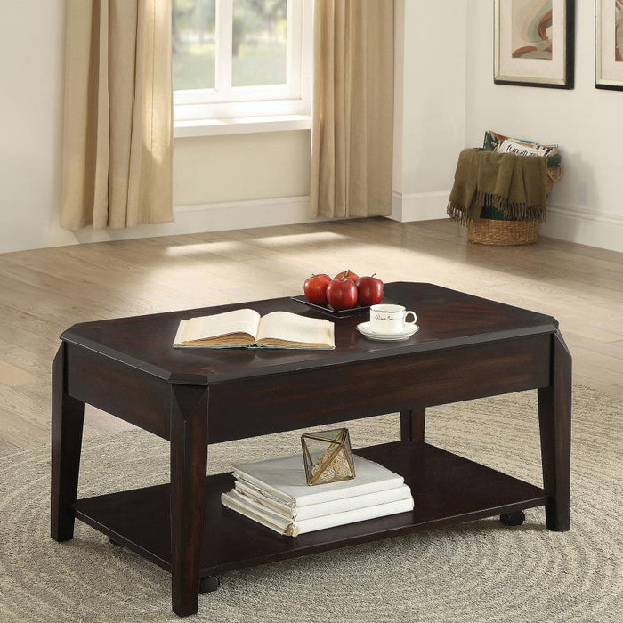 Lift Top Coffee Table With Hidden Storage Walnut