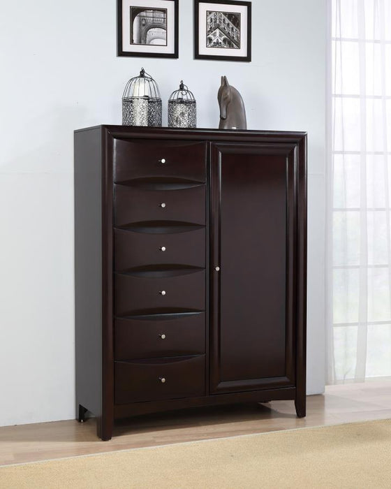 Phoenix Collection - Phoenix 6-drawer Man's Chest Deep Cappuccino