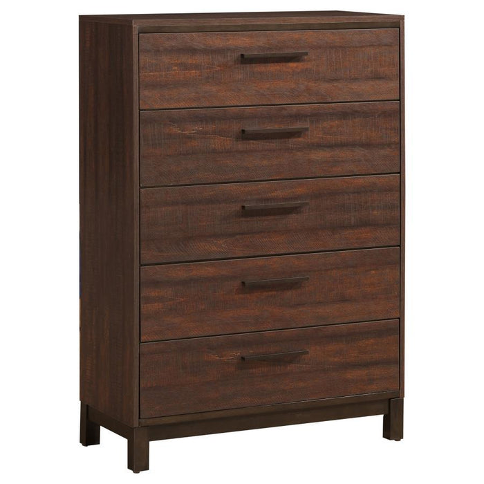 Edmonton Collection - Edmonton 5-drawer Chest Rustic Tobacco