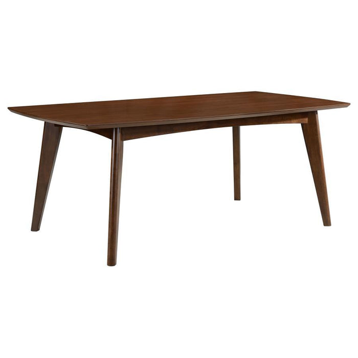 Malone Collection - Malone Rectangular Dining Table Dark Walnut