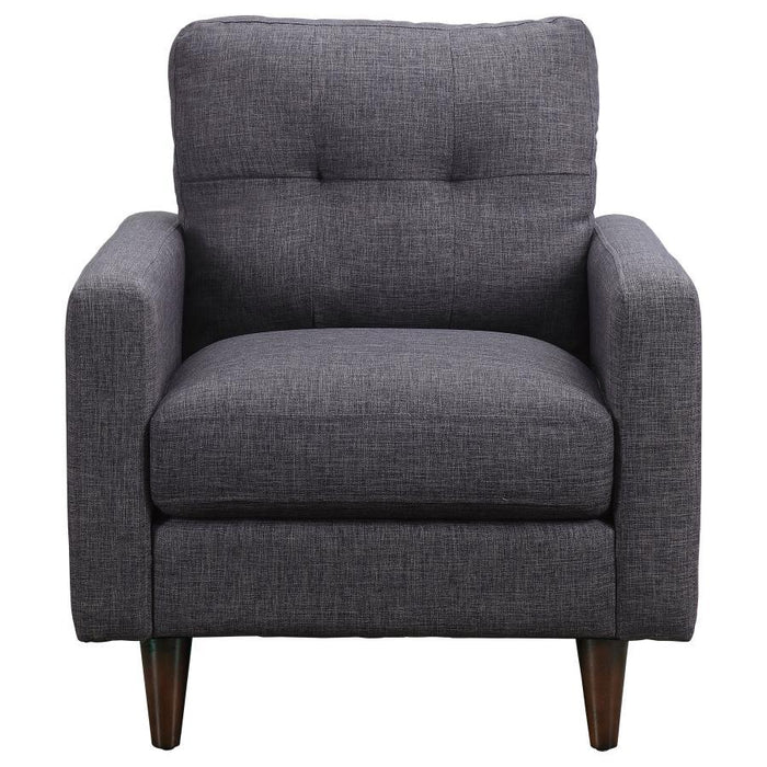 Grey - Watsonville Tufted Back Chair Grey