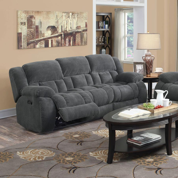 Weissman Motion Collection - Charcoal - Weissman Pillow Top Arm Motion Sofa Charcoal