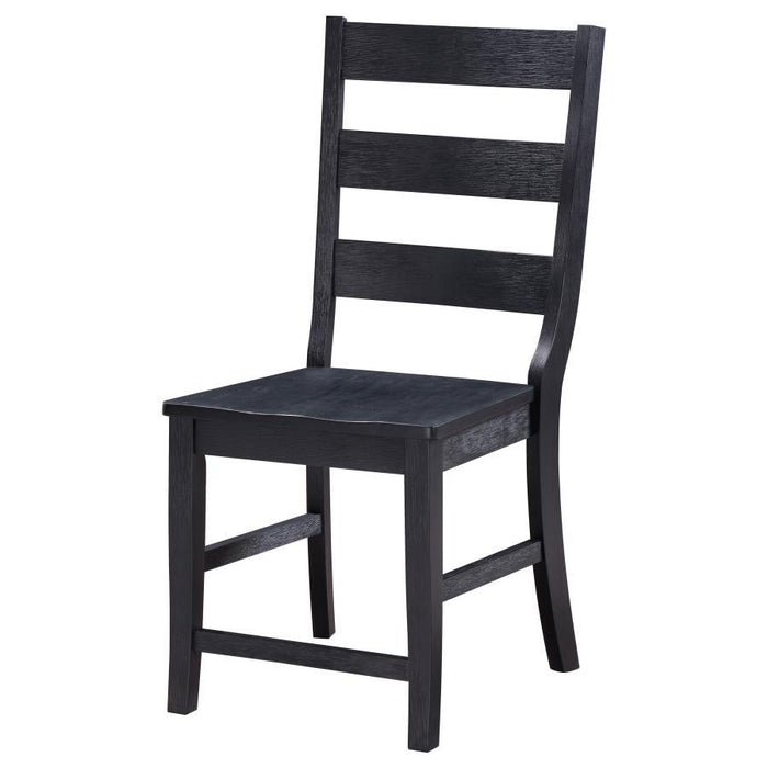 Newport - Ladder Back Dining Side Chair (Set of 2) - Black