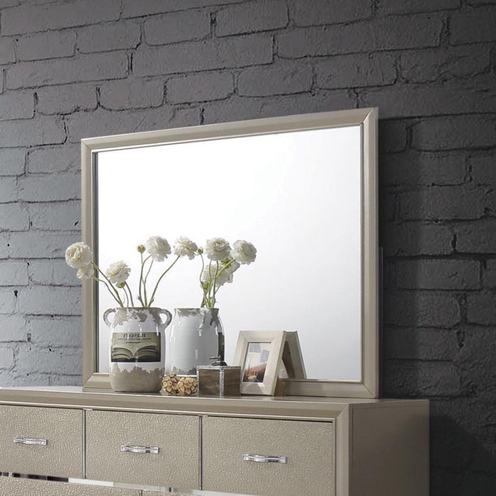 Beaumont Rectangular Mirror Champagne