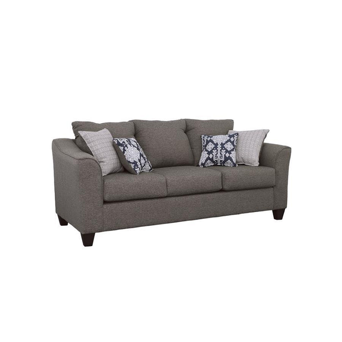 Salizar Collection - Brown - Salizar Flared Arm Sofa Grey