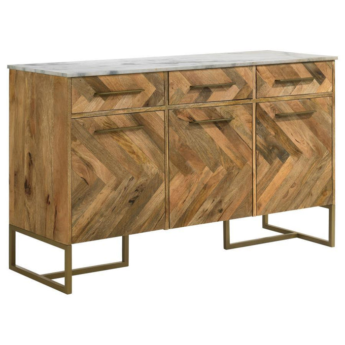 Keaton - Accent Cabinet With Geometric Patterrn