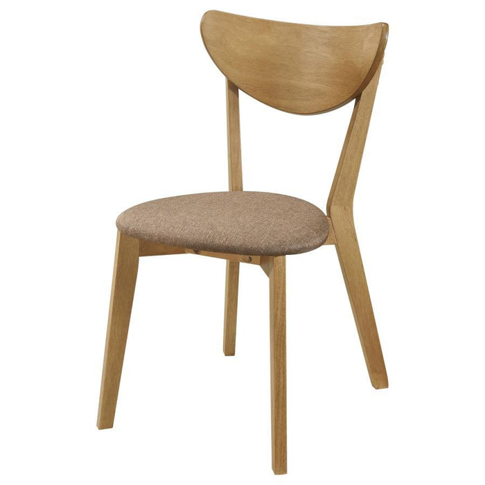 Elowen - Dining Side Chair (Set of 2) - Light Walnut And Brown