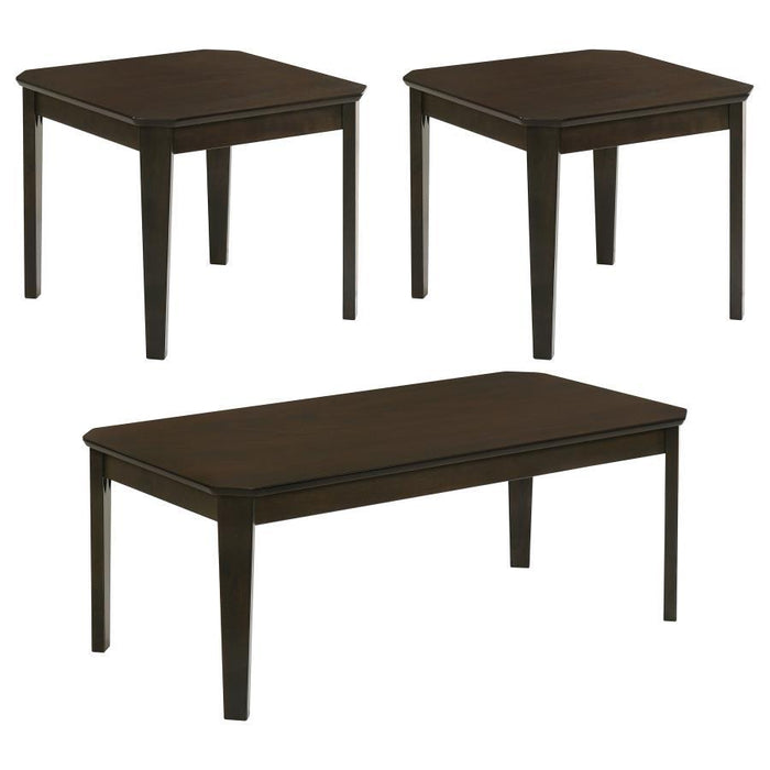 Amaro - 3 Piece Occasional Set - Dark Brown