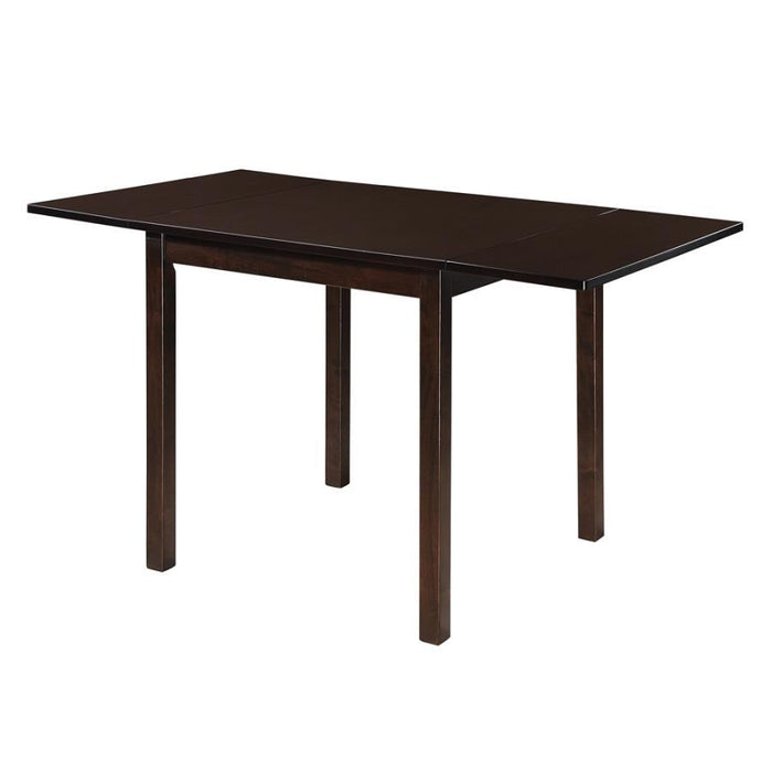 Kelso Rectangular Dining Table With Drop Leaf Cappuccino