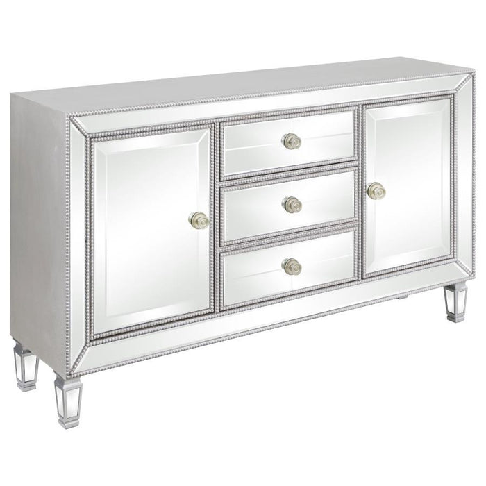 3-drawer Accent Cabinet Silver