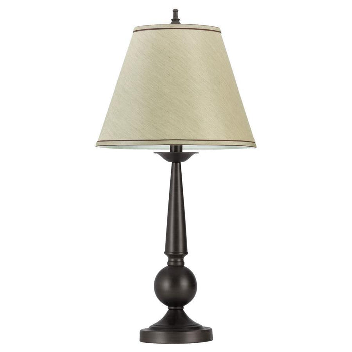 Beige - Cone Shade Table Lamps Bronze And Beige (Set of 2)