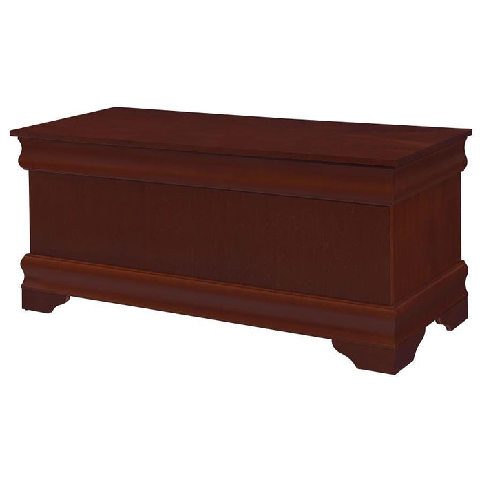 Louis Philippe - Rectangular Cedar Chest Warm Brown