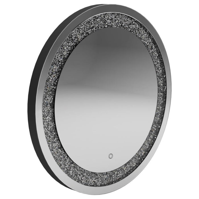 Round Wall Mirror Silver