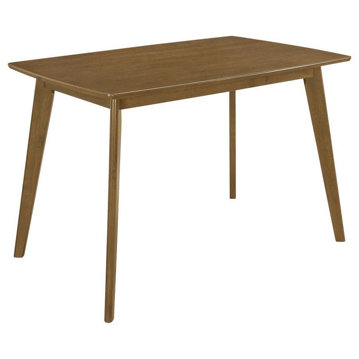 Kersey Collection - Kersey Dining Table With Angled Legs Chestnut