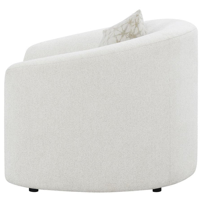 Rainn - Upholstered Tight Back Chair - Latte