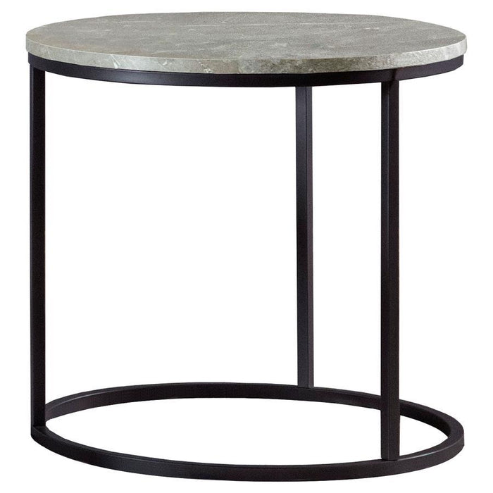 Grey Faux Marble - End Table