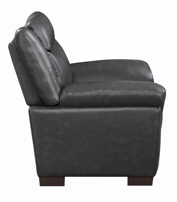 Grey - Arabella Pillow Top Upholstered Chair Grey