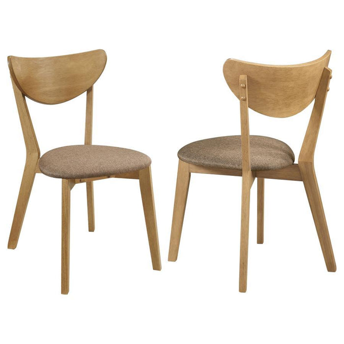 Elowen - Dining Side Chair (Set of 2) - Light Walnut And Brown