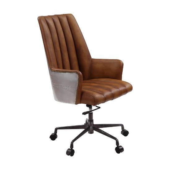 Salvol - Office Chair - Sahara Leather & Aluminum