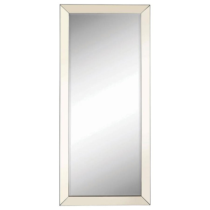 Rectangular Floor Mirror Silver