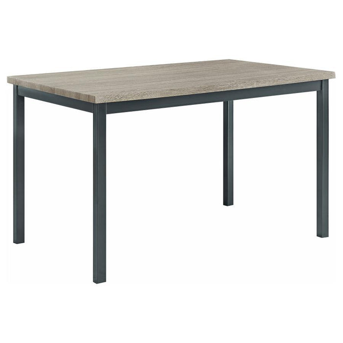 Garza Group - Black - Garza Rectangular Dining Table Black