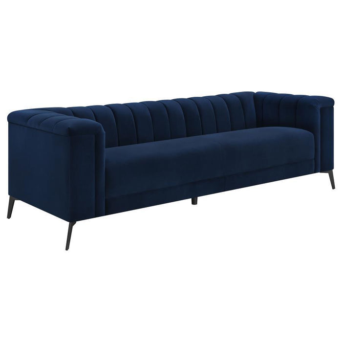 Blue - Chalet Tuxedo Arm Sofa Blue