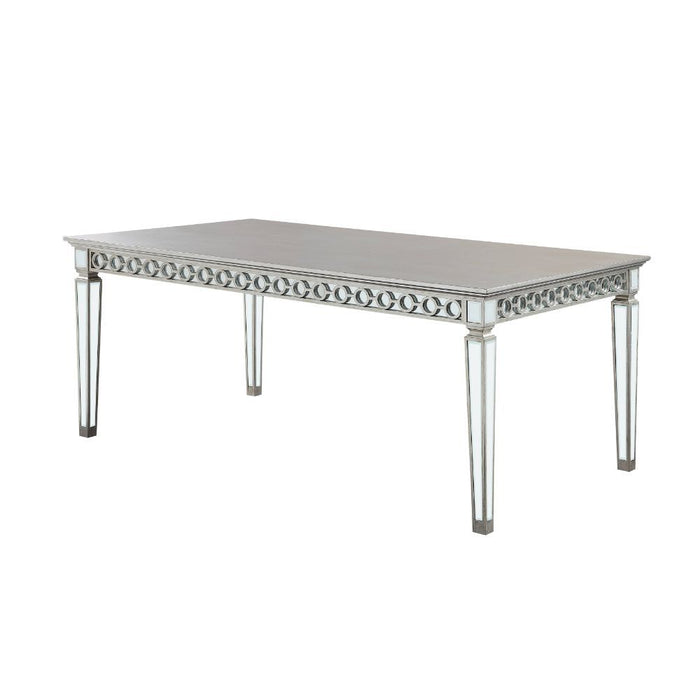 Varian - Dining Table - Mirrored & Antique Platinum - 30"