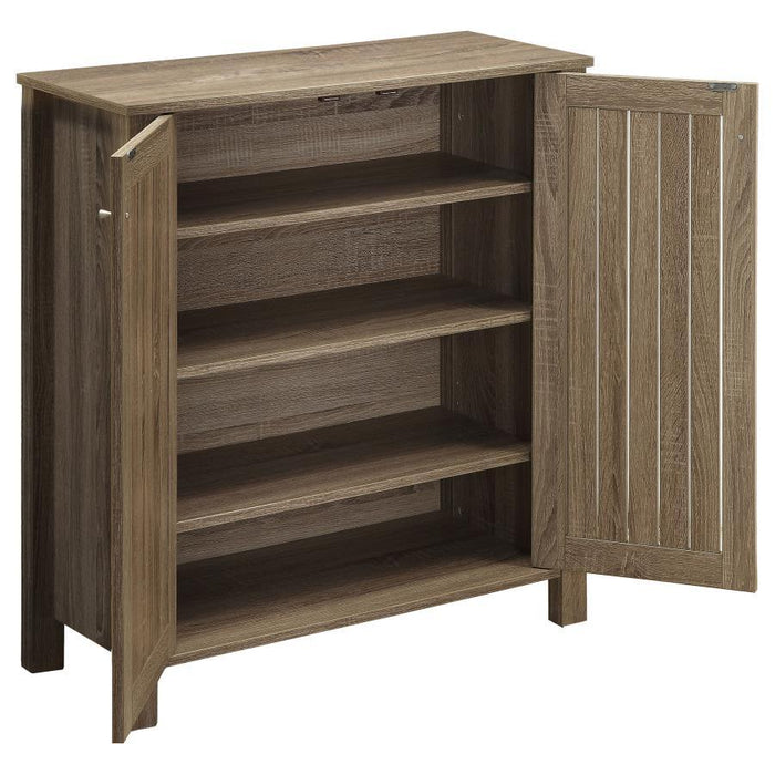 4-shelf Shoe Cabinet Dark Taupe