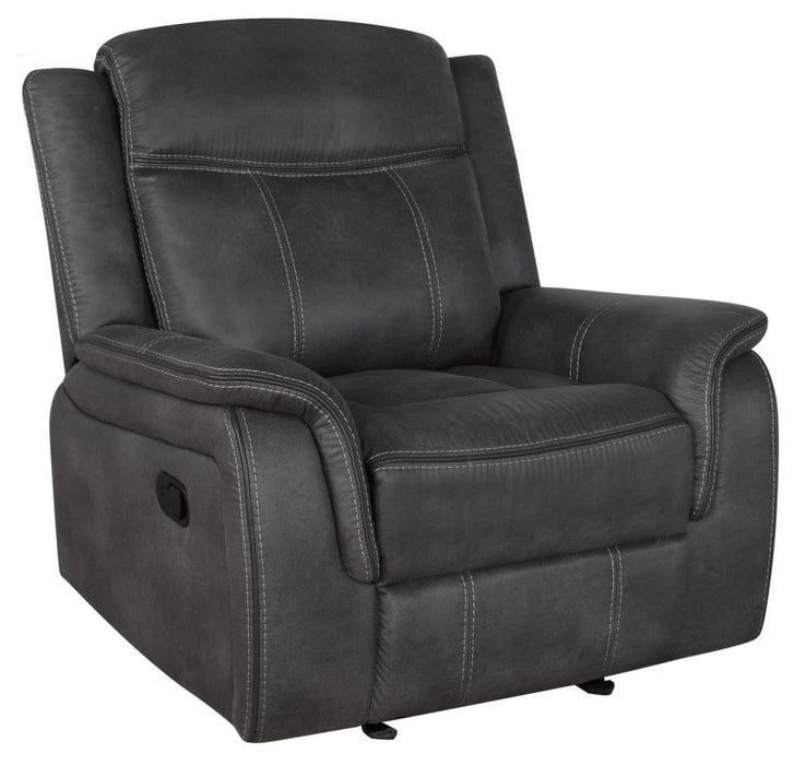 Lawrence - Upholstered Tufted Back Glider Recliner