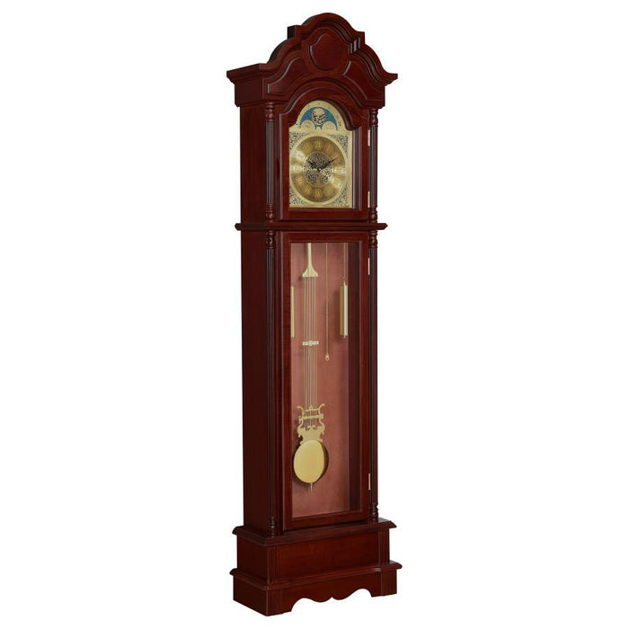 Pink - Grandfather Clock Brown Red And Clear