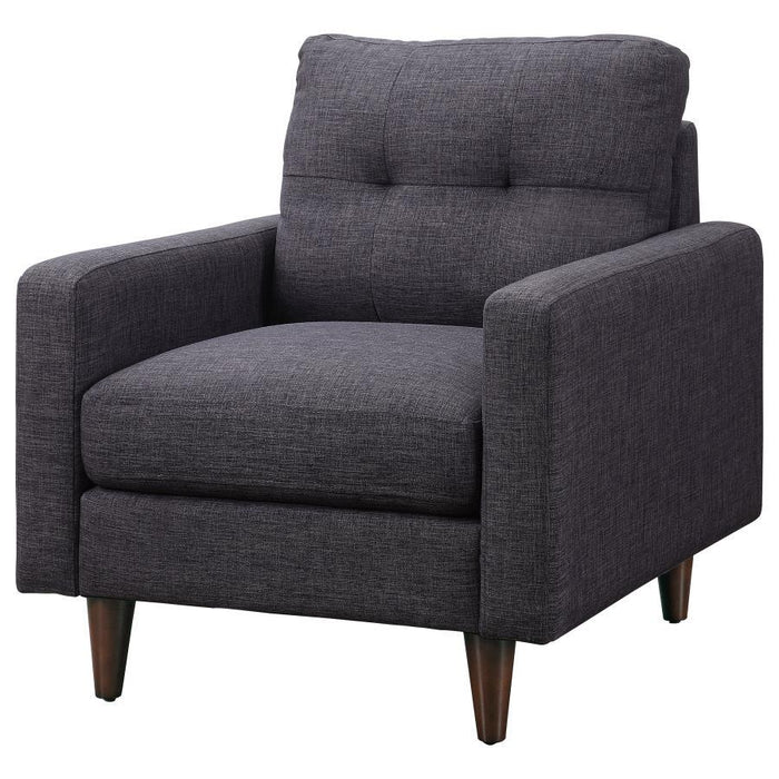 Grey - Watsonville Tufted Back Chair Grey